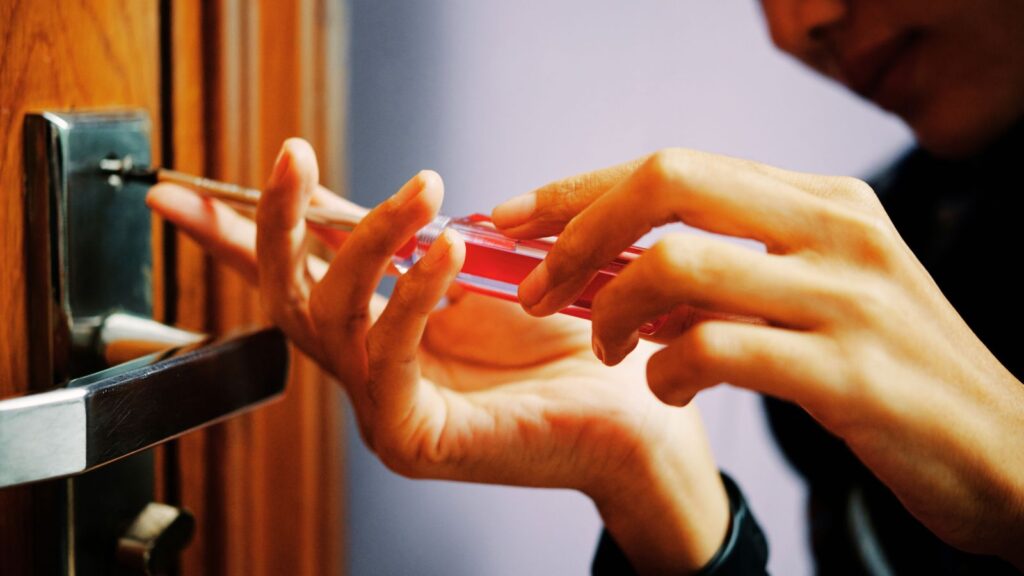Jammed Door Lock at Home